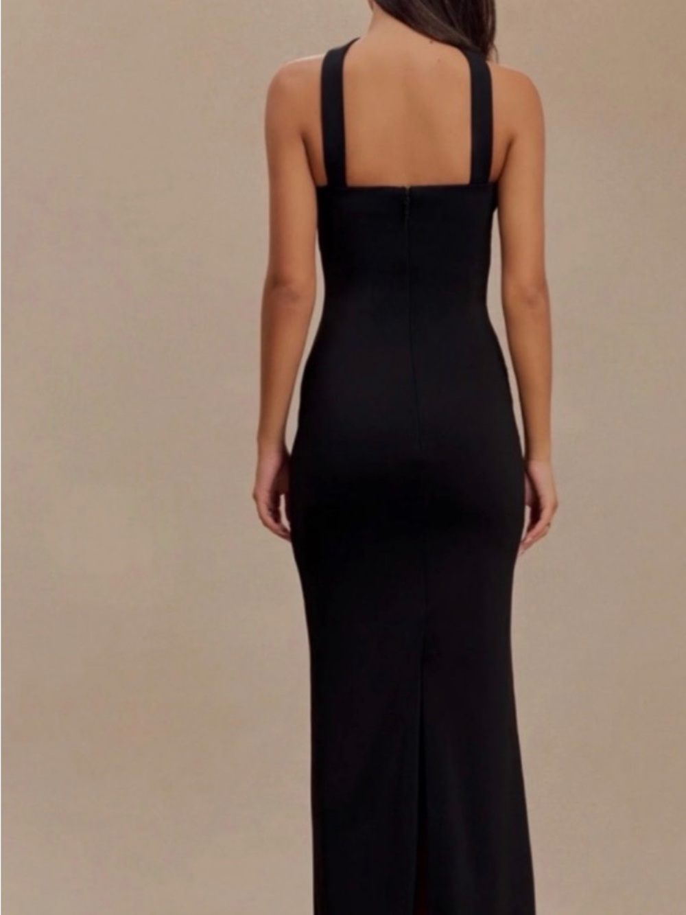 Black Square-Neck Maxi Dress | 	Meshki
Velma Halter Collar Maxi Dress - black